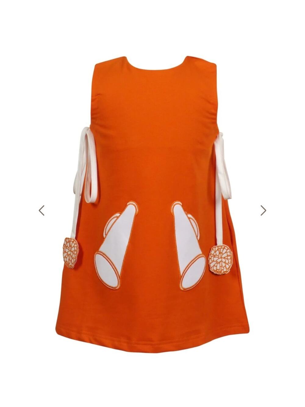 NWT The Yellow Lamb Girls Game Day Jumper Cheer Dress Orange Sz 6 Vols Longhorn